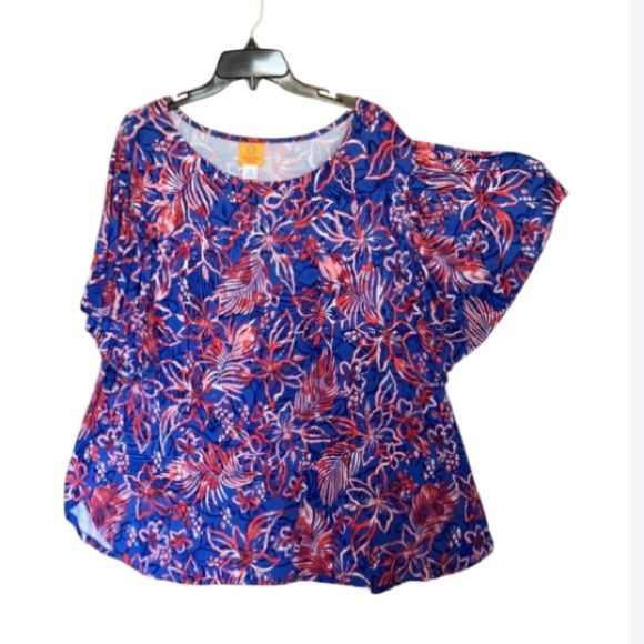 Ruby Rd. Tops - 3/$45 Ruby Rd floral print top w stretch pullover shirt casual boho 1X